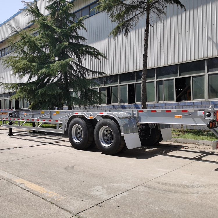 40Ft 2 Axle Skeleton Container Semi Trai